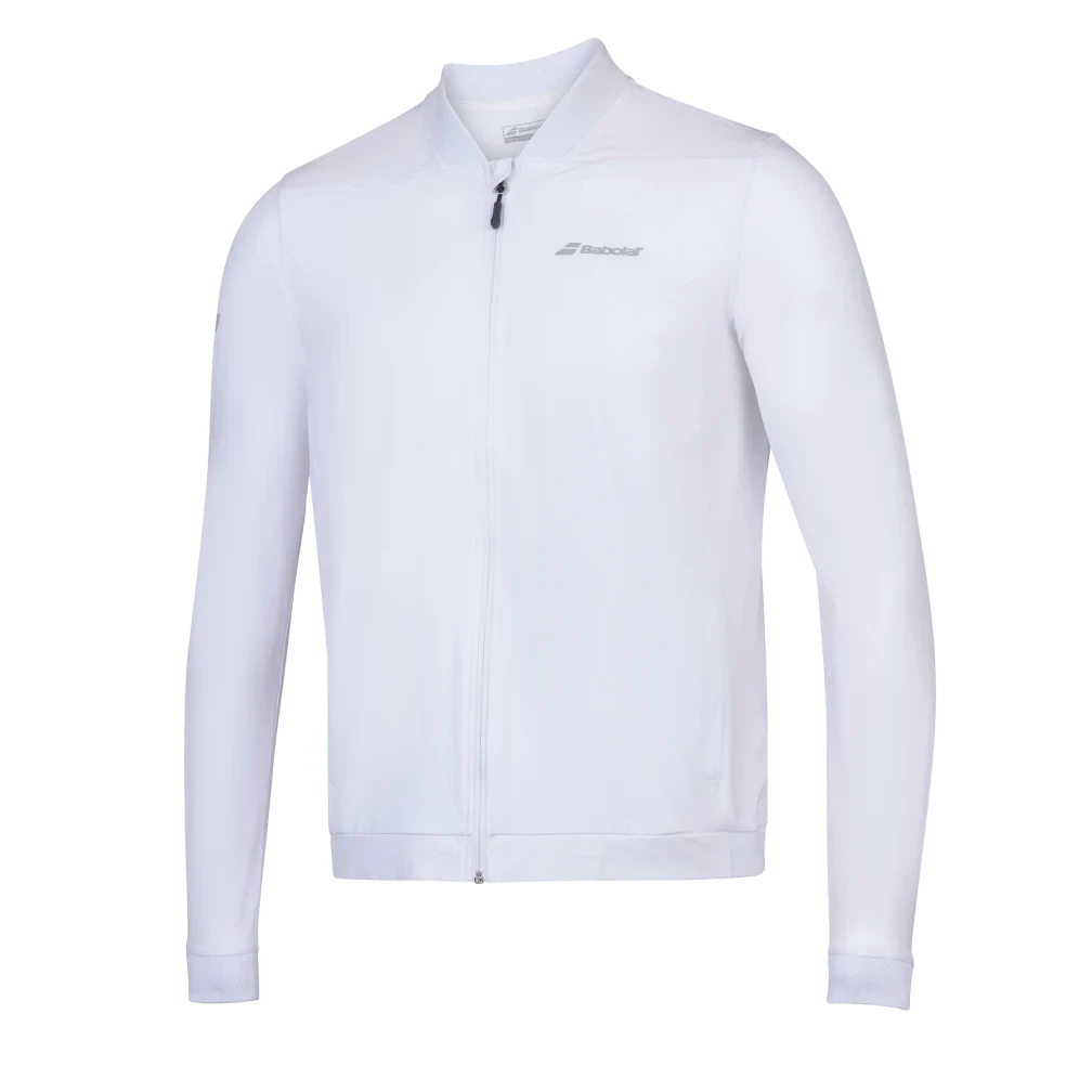 Babolat Junior Play Jacket (White) - Image 2