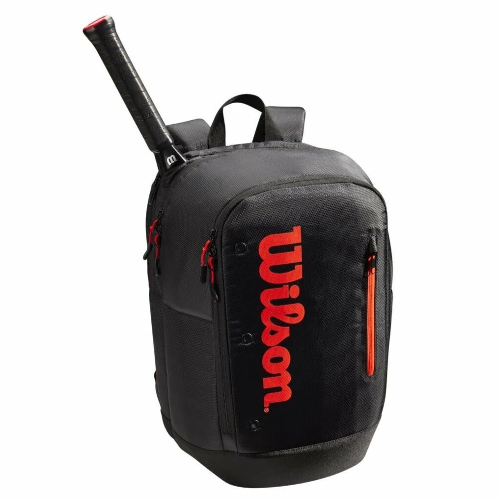 Wilson Tour Backpack Racquet Bag (Black/Red) 1 Wilson Tour Backpack Racquet Bag (Black/Red)