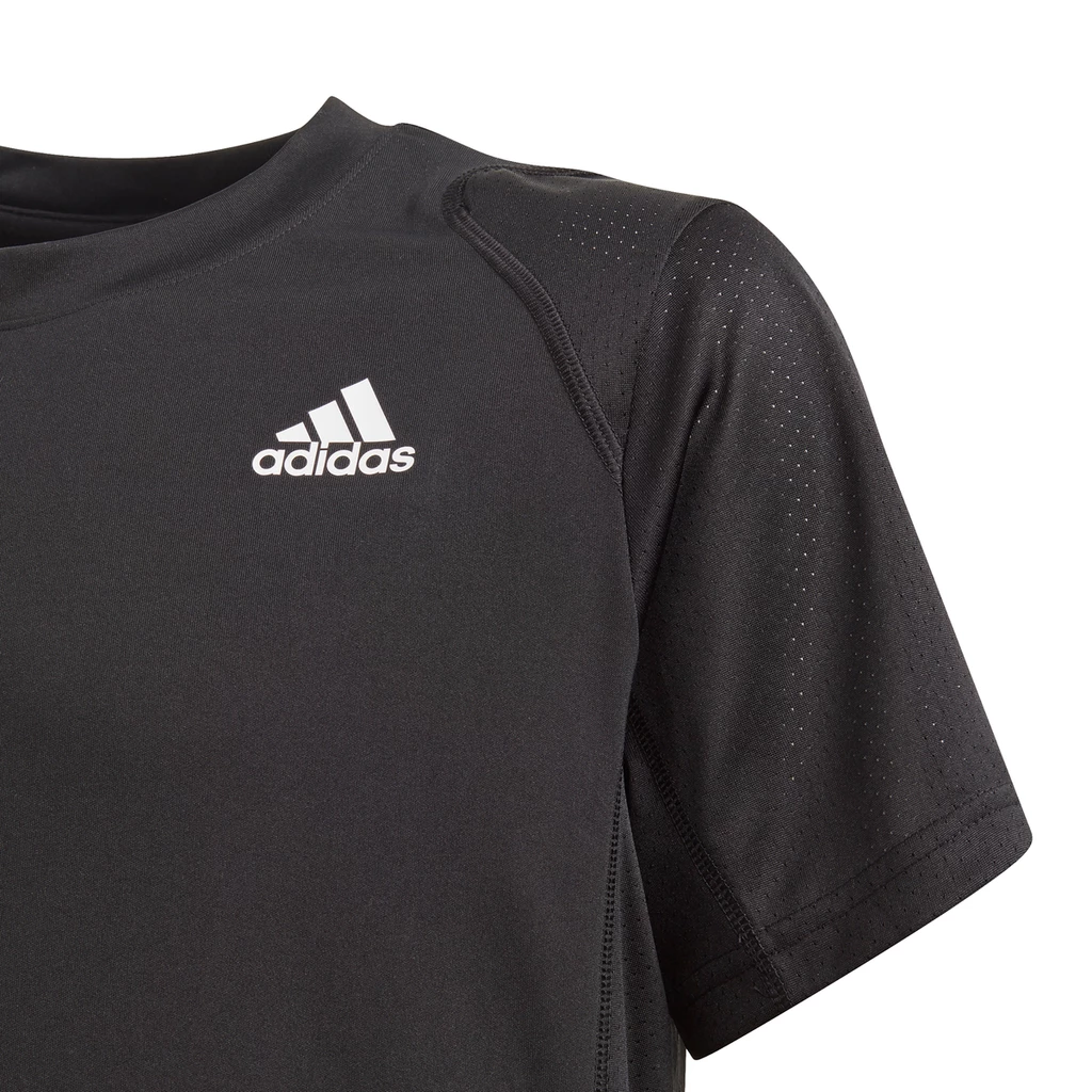Adidas Boys Club 3 Stripes Top (Black/White) - Image 3
