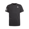 Adidas Boys Club 3 Stripes Top (Black/White)