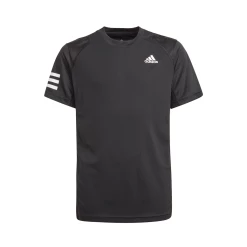 Adidas Boys Club 3 Stripes Top (Black/White)