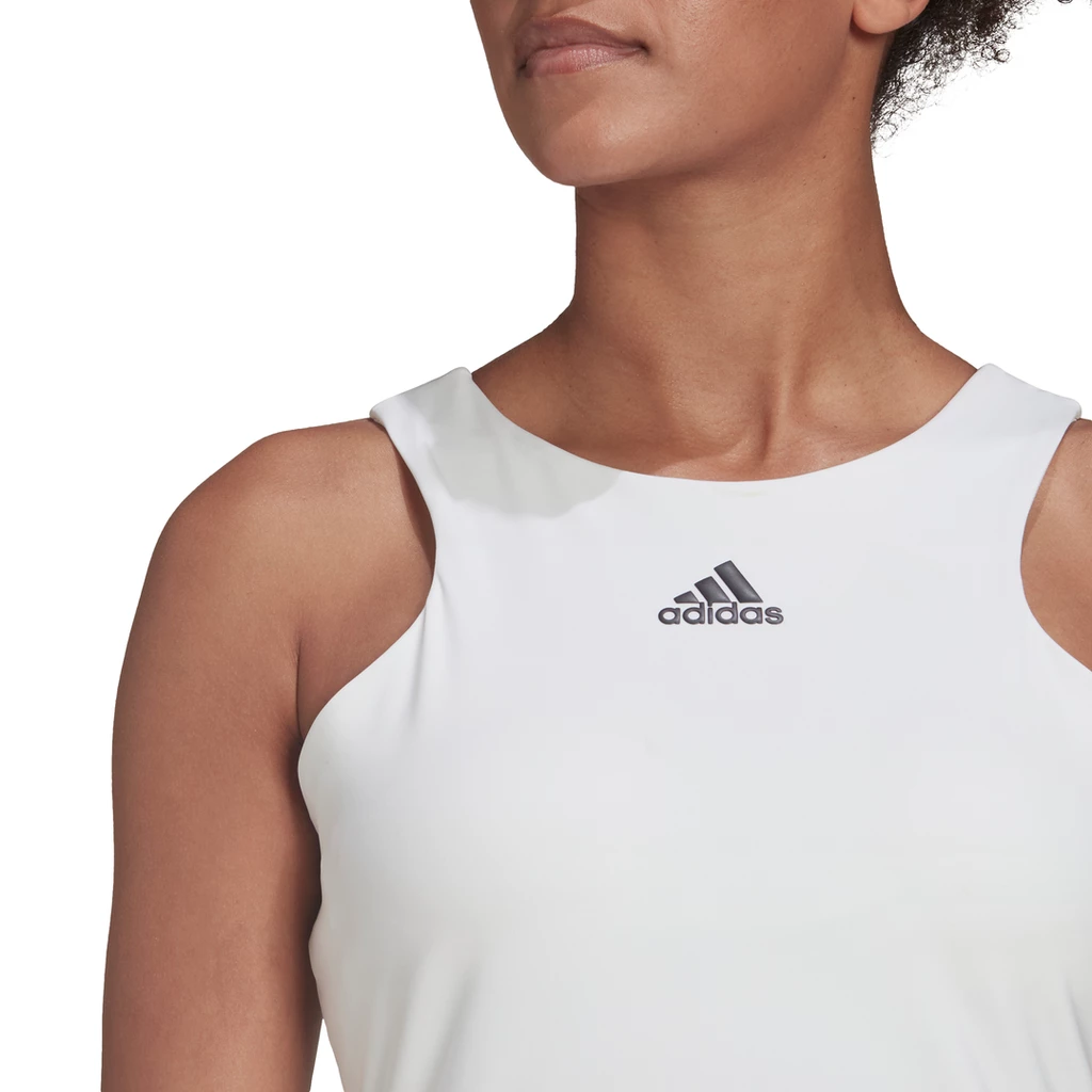 Adidas Women's Tennis Y-Tank Top (White) - Image 5