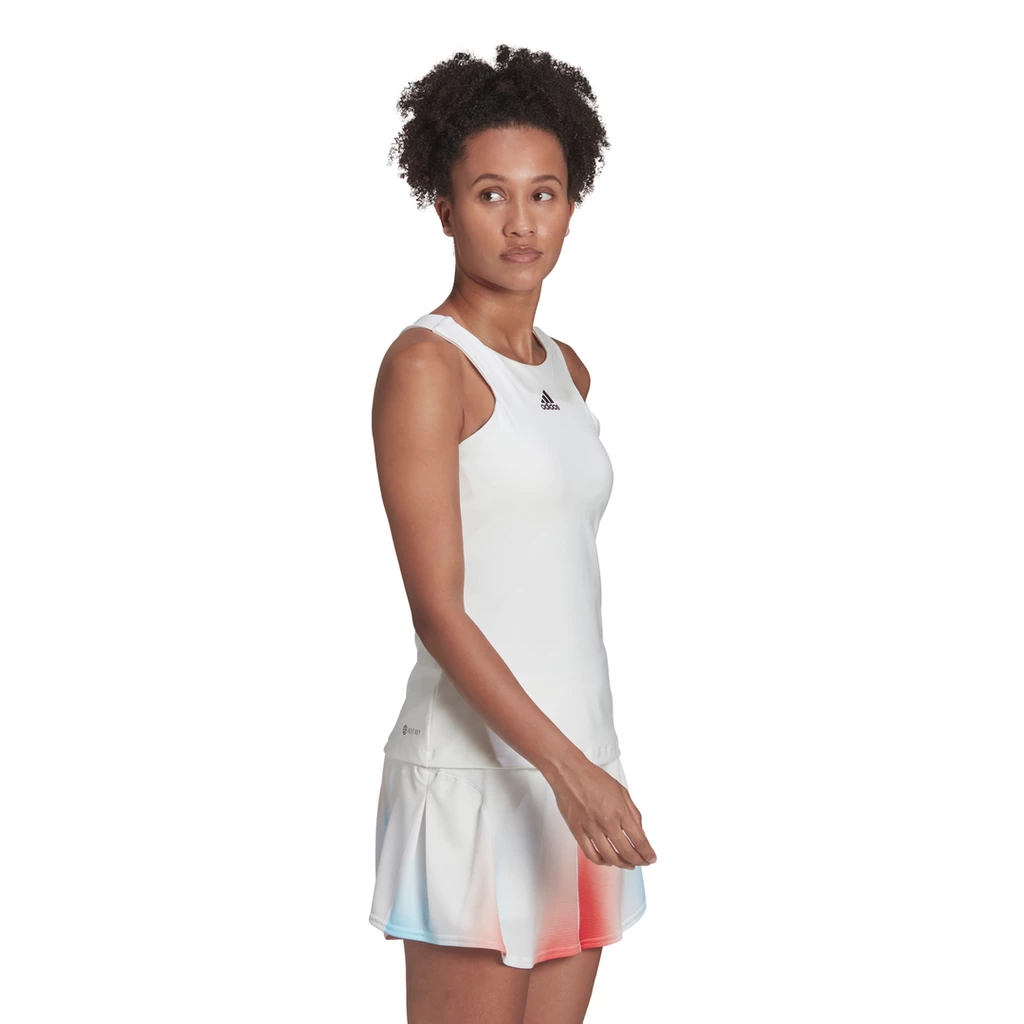 Adidas Women's Tennis Y-Tank Top (White) - Image 4