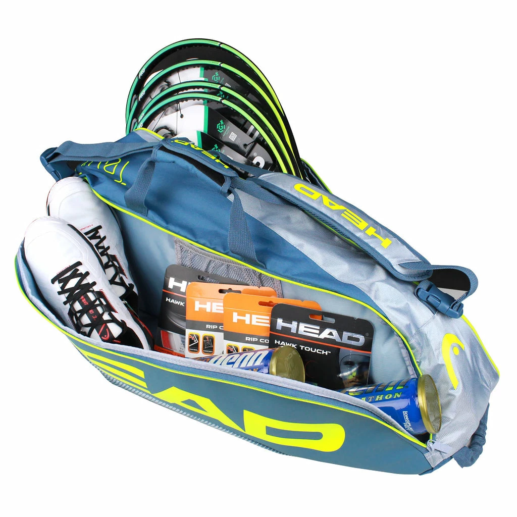 Head Tour Team Extreme Combi 6 Pack Racquet Bag (Yellow/Grey) 3 Head Tour Team Extreme Combi 6 Pack Racquet Bag (Yellow/Grey) - Image 3