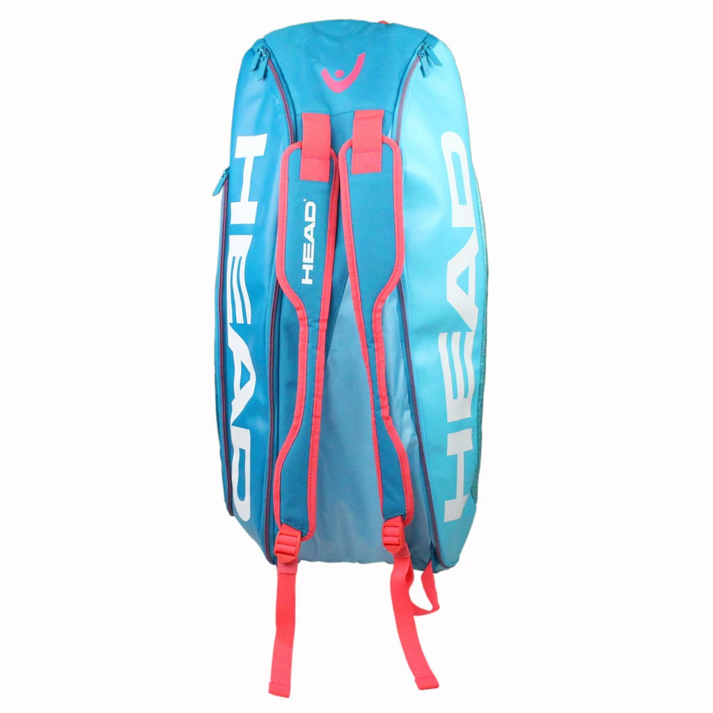Head Tour Team Supercombi 9 Pack Racquet Bag (Blue/Pink) - Image 4