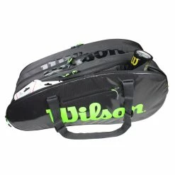 Wilson Super Tour 15 Pack Racquet Bag (Black/Green) 8 Wilson Super Tour 15 Pack Racquet Bag (Black/Green) -Yonex Shop IMG 2948 1024x1024