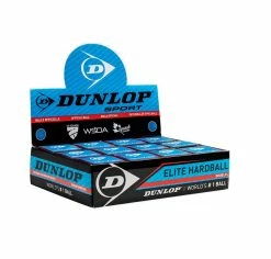 Dunlop Elite Hardball Doubles Squash Balls (12 Balls)
