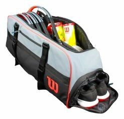 Wilson Clash Duffel Large Racquet Bag (Grey/Black/Infrared)