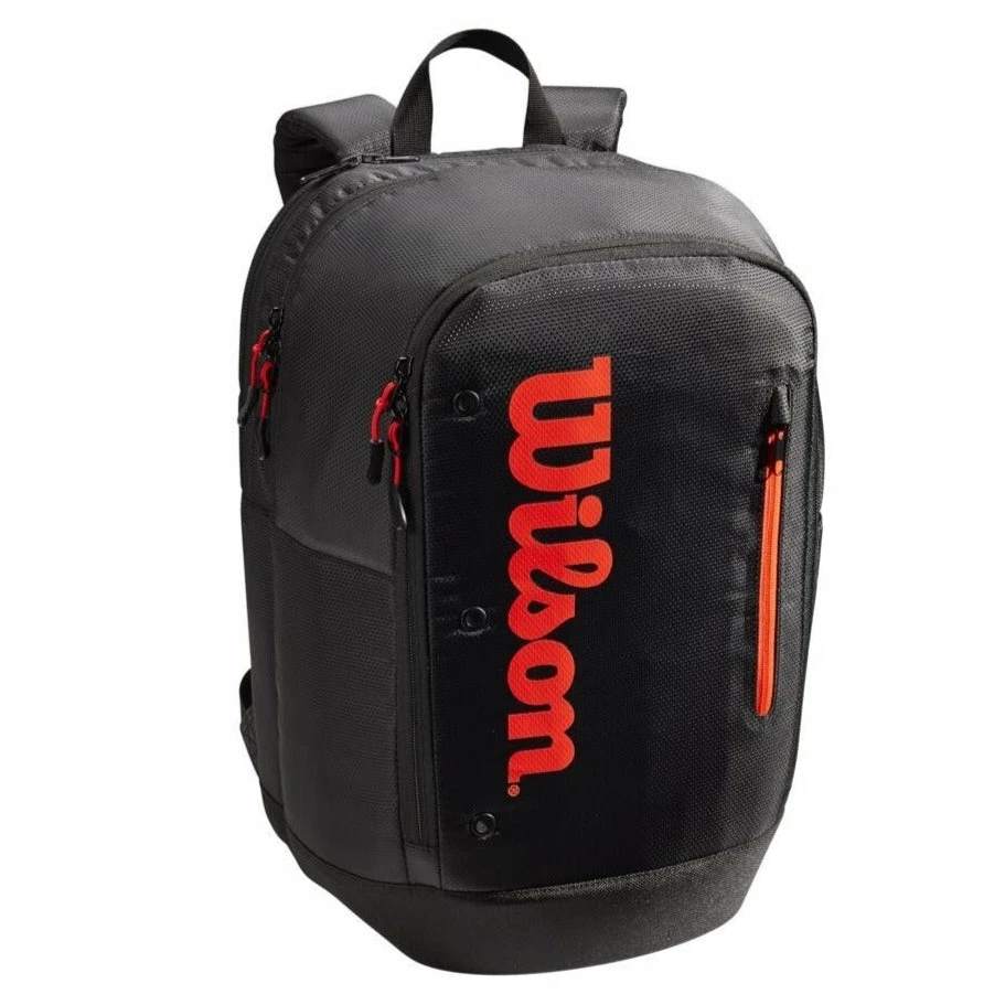 Wilson Tour Backpack Racquet Bag (Black/Red) 2 Wilson Tour Backpack Racquet Bag (Black/Red) - Image 2