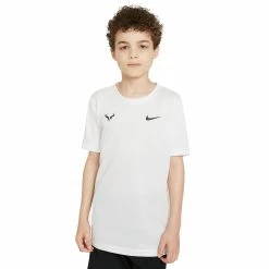 Nike Boys Rafa Dri-FIT Top (White/Black)